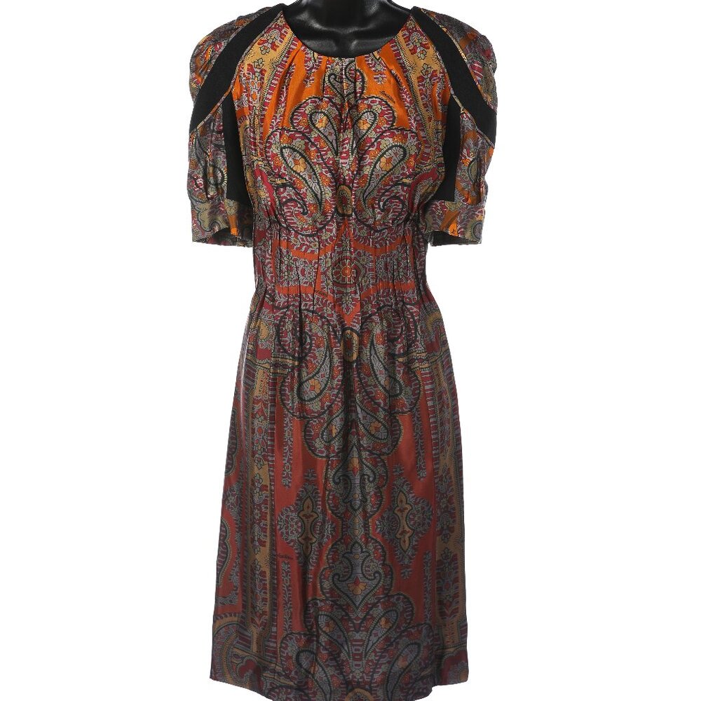 Louis Vuitton Short Sleeve Knee-Length Dress